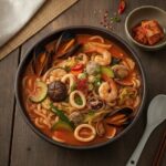 Jjamppong (Spicy Seafood Noodle Soup)