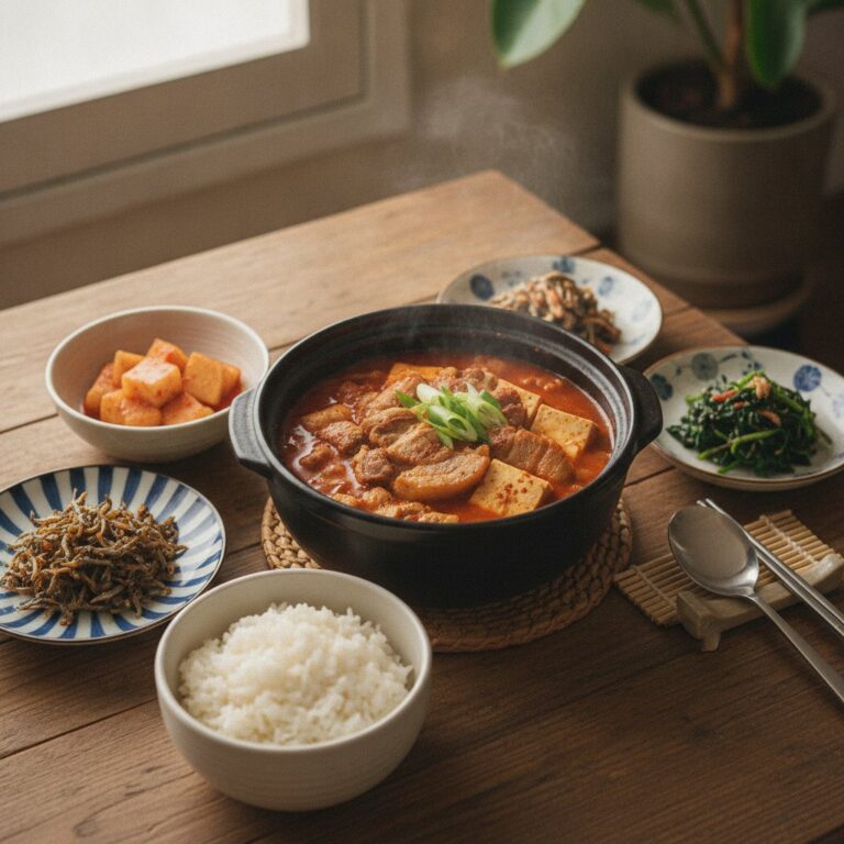 Classic Pork Belly Kimchi Jjigae (Korean Kimchi Stew)