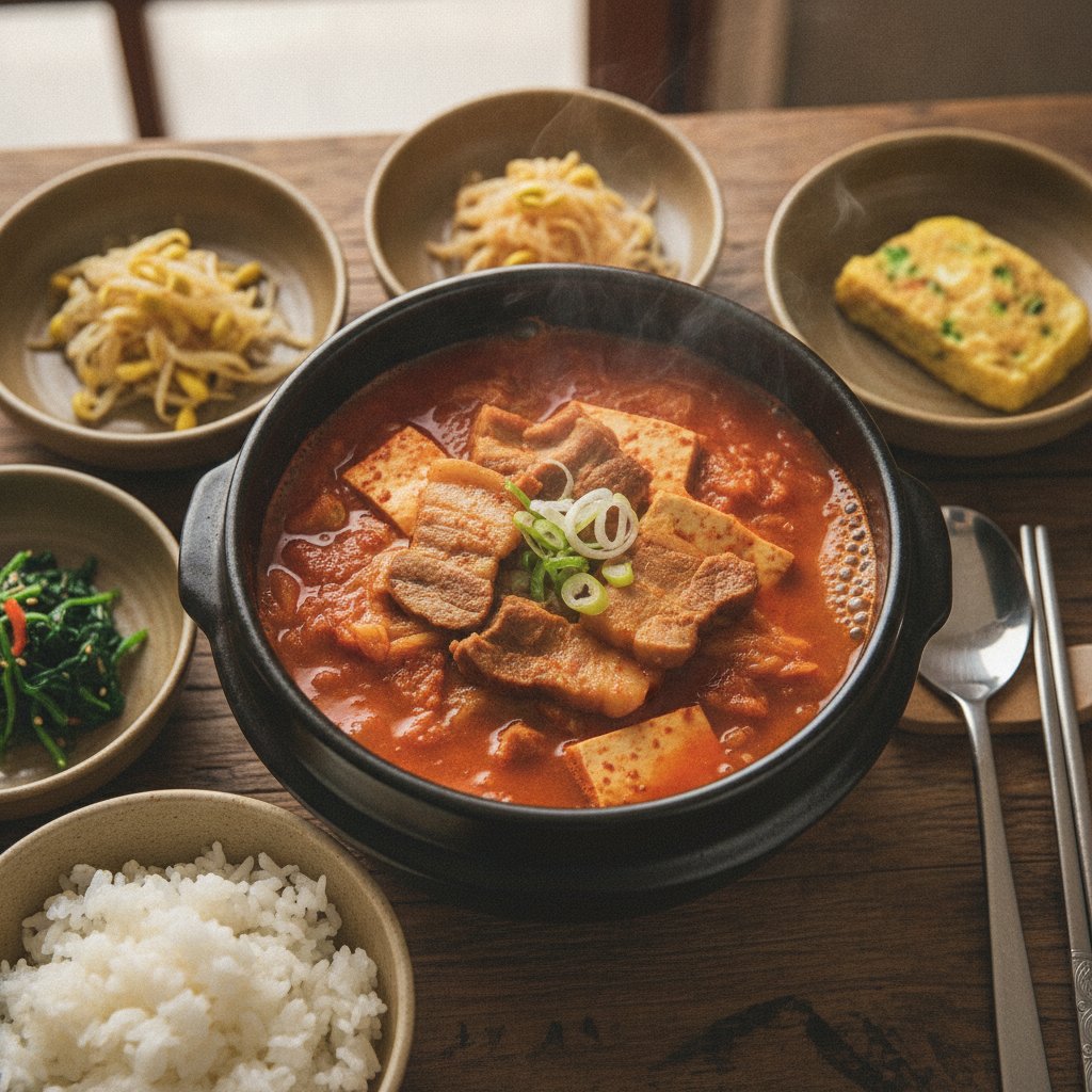 Classic Pork Belly Kimchi Jjigae (Korean Kimchi Stew)