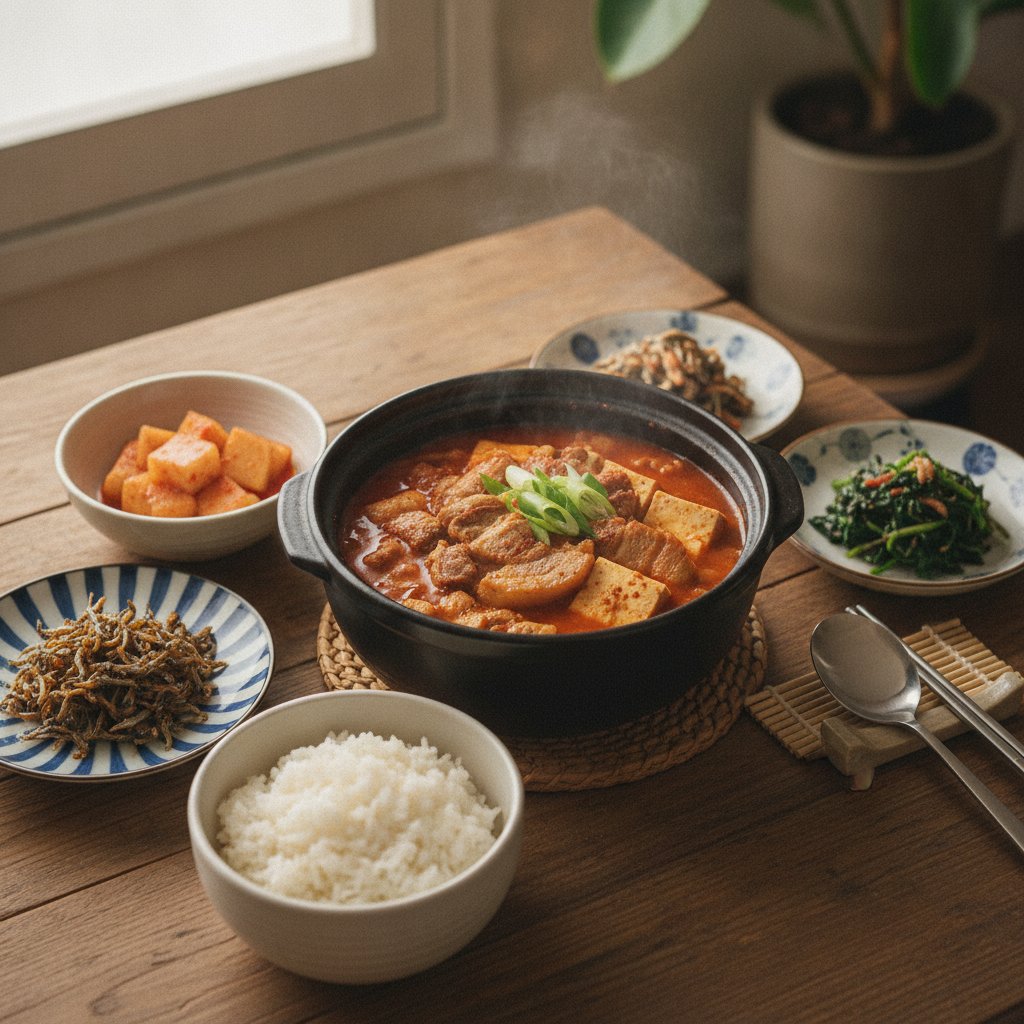 Classic Pork Belly Kimchi Jjigae (Korean Kimchi Stew)