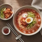 Cold Kimchi Noodle Soup