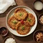 Crisp Bindaetteok (Korean Mung Bean Pancakes)