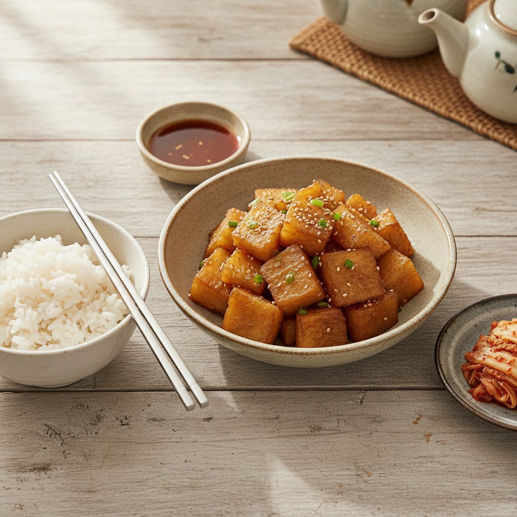 Crunchy Korean Soy Pickled Radish (Mu Jangajji)