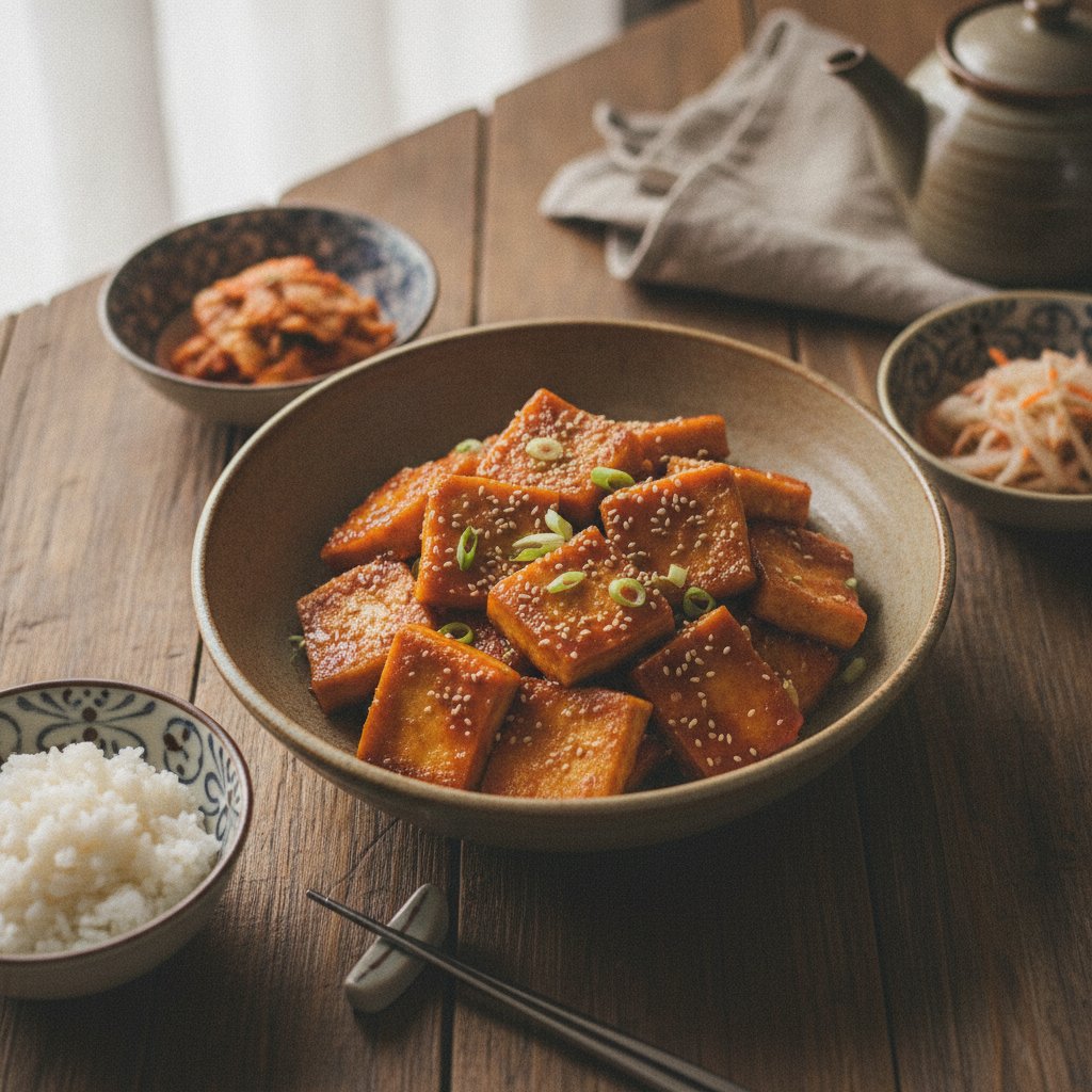 Dubu Gangjeong: Korean Sweet and Spicy Tofu Recipe