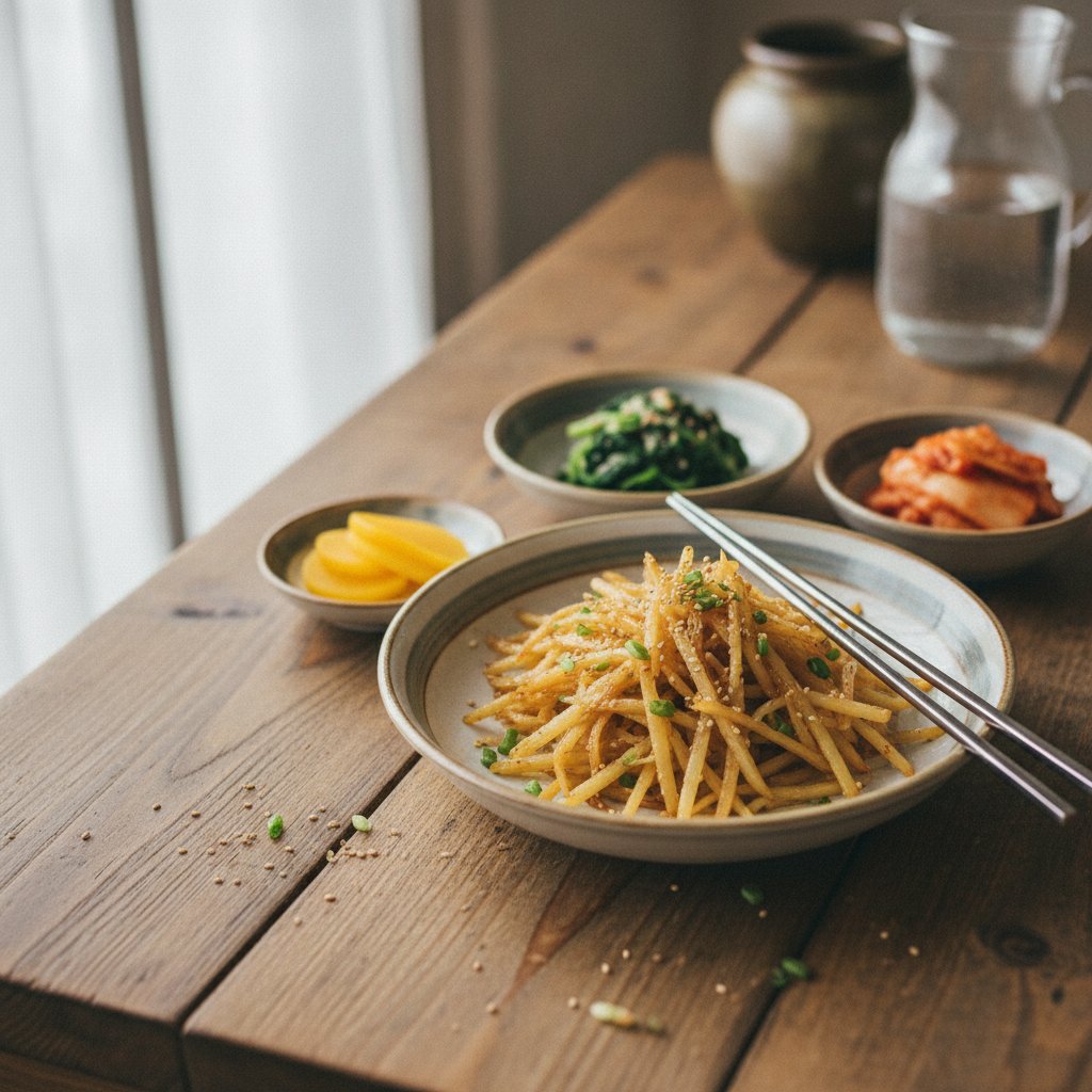 Easy Gamja Chae Bokkeum (Korean Stir Fried Potatoes)