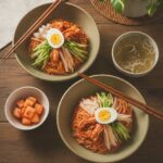 Easy Kimchi Bibim Guksu