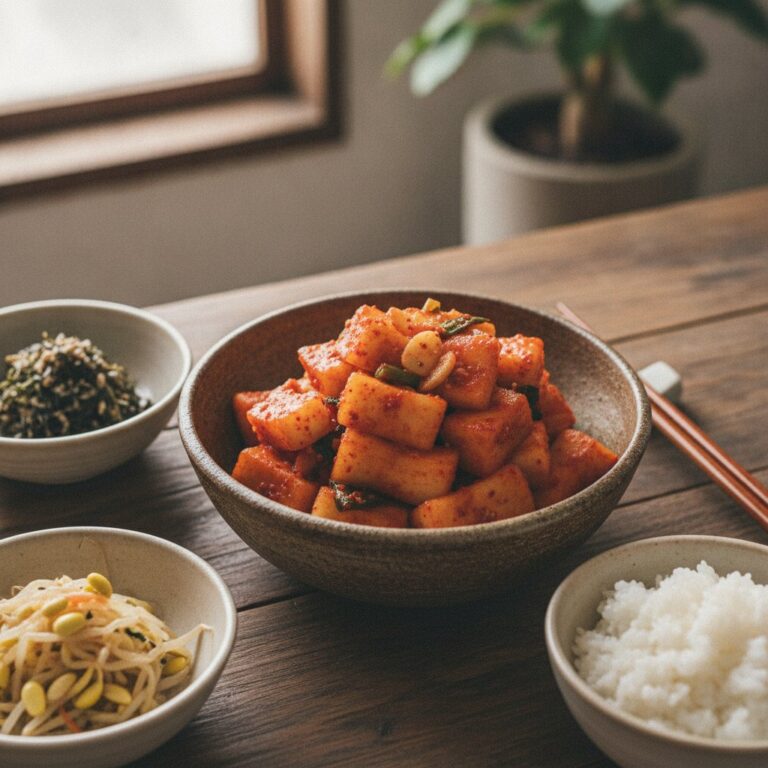 Easy Kkakdugi Recipe (Quick Radish Cube Kimchi)