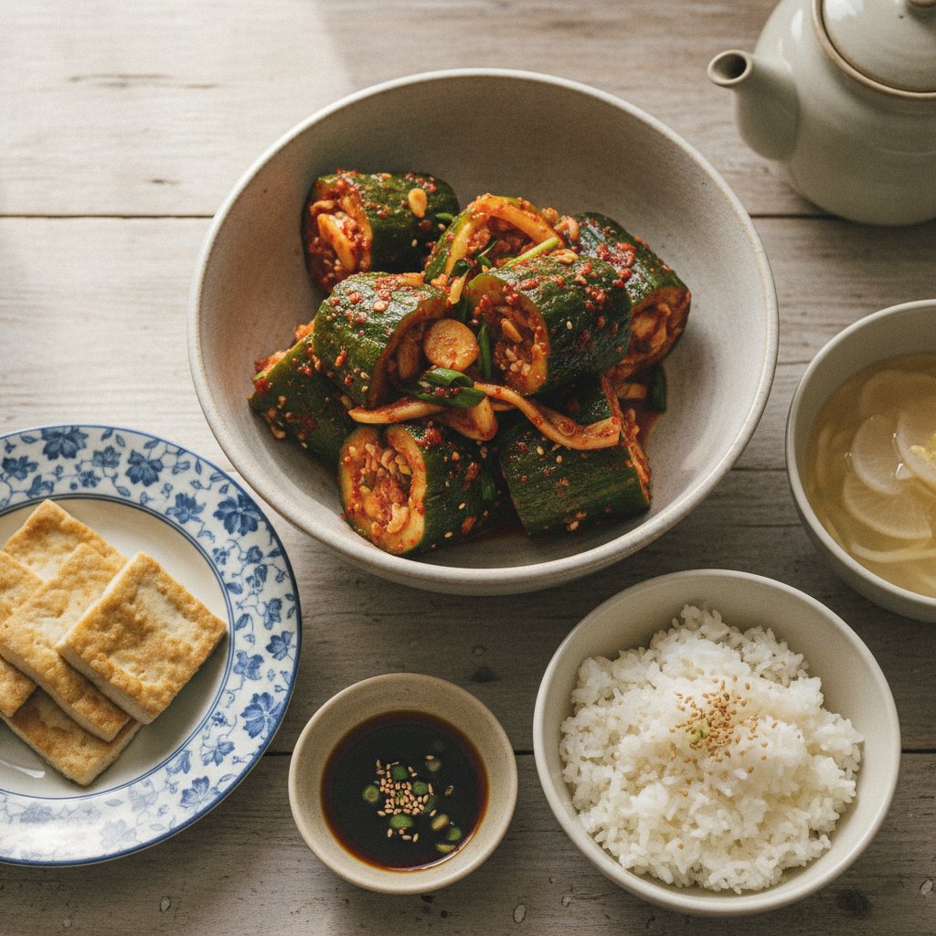 Easy Korean Stuffed Cucumber Kimchi (Oi Sobagi)