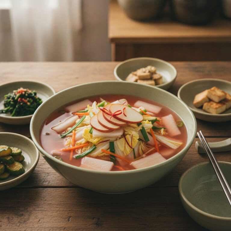 Easy Nabak Kimchi Recipe (Korean Water Kimchi)