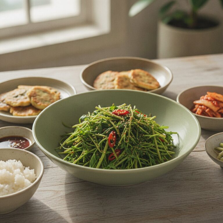 Fresh Water Dropwort Salad (Minari Muchim)