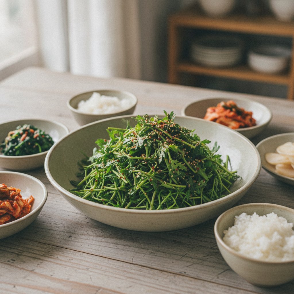 Fresh Water Dropwort Salad (Minari Muchim)