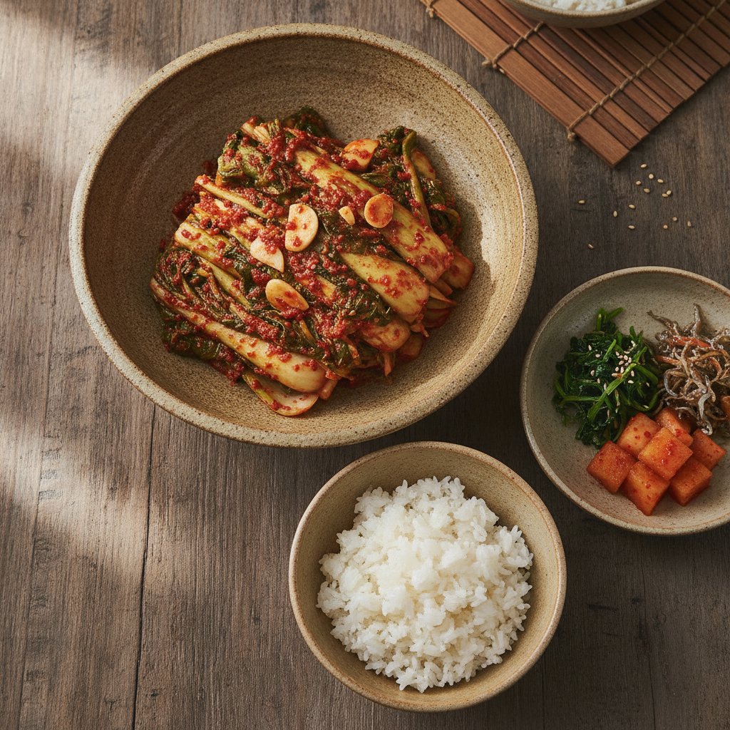 Gat Kimchi Recipe: How to Make Spicy Mustard Greens Kimchi