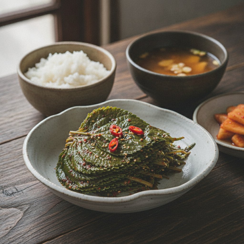 Kkaennip Kimchi (Quick Pickled Perilla Leaves)
