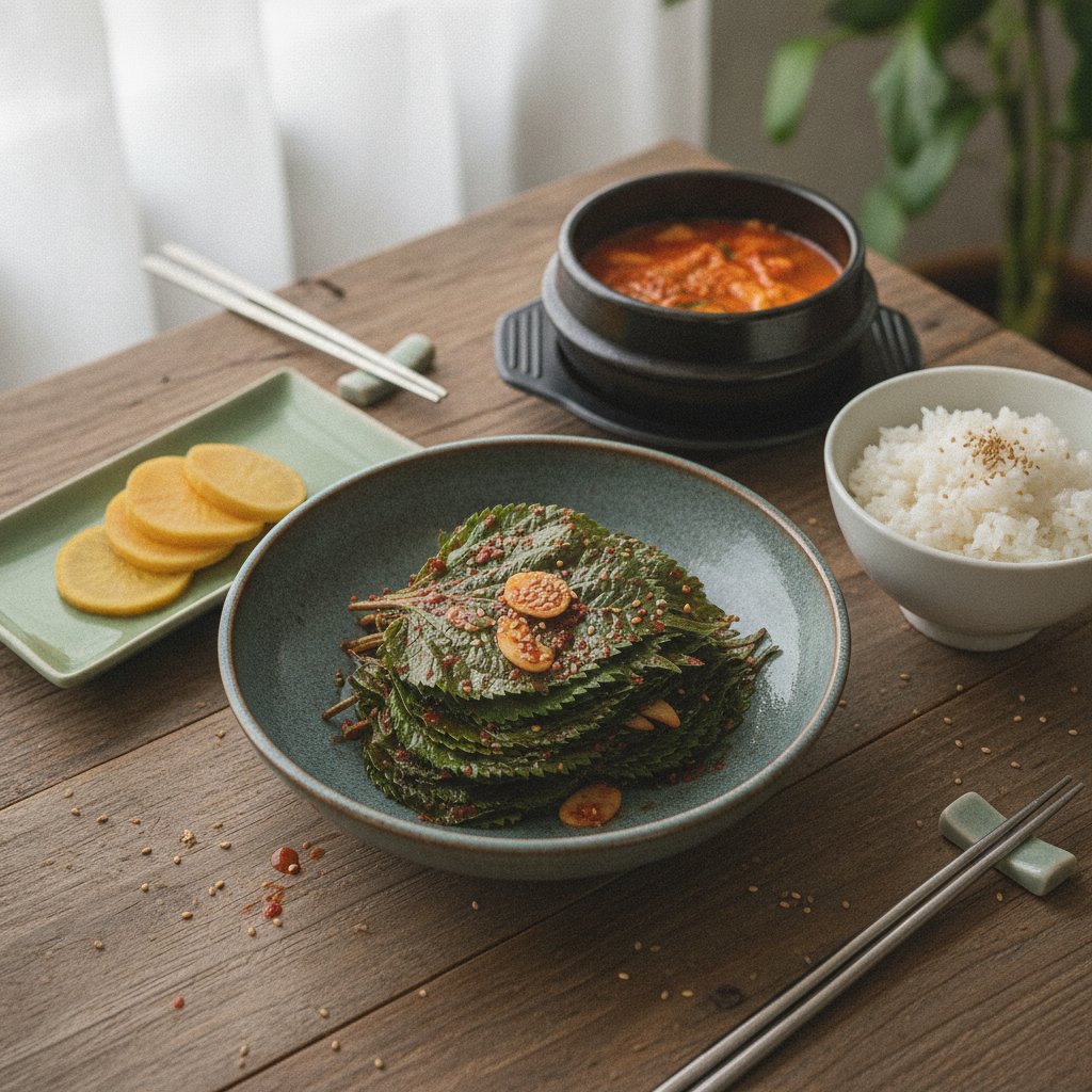 Kkaennip Kimchi (Quick Pickled Perilla Leaves)