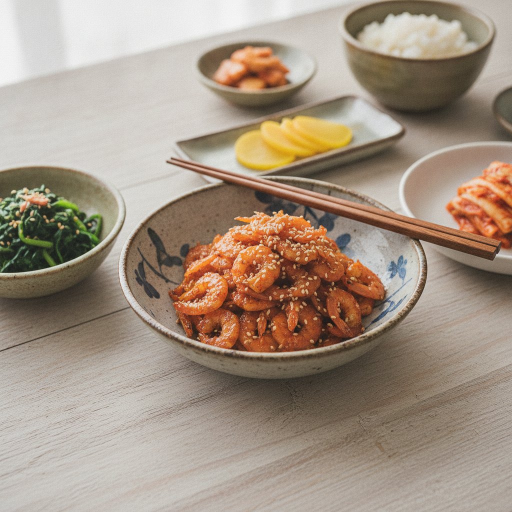 Korean Dried Shrimp Side Dish (Geon Saeu Bokkeum)