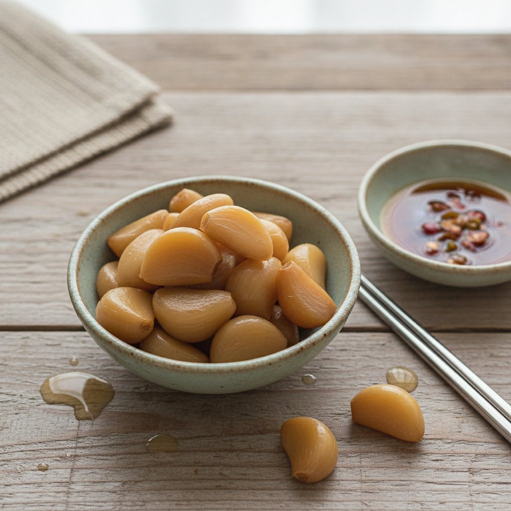 Korean Pickled Garlic Recipe: Maneul Jangajji