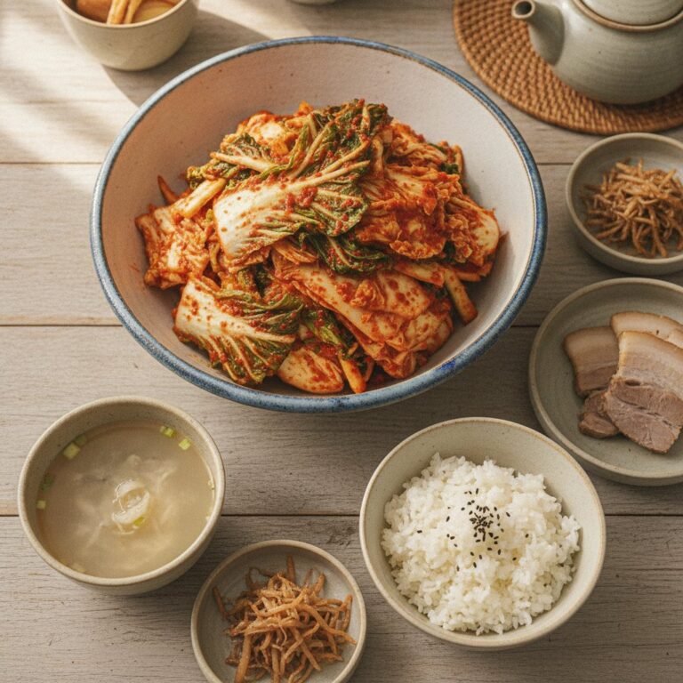 Quick Fresh Napa Kimchi (Geotjeori)