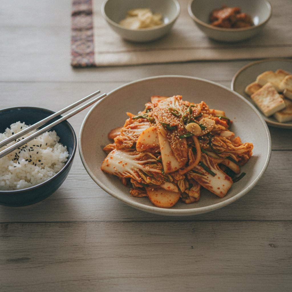 Quick Fresh Napa Kimchi (Geotjeori)