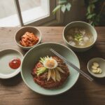 Spicy Korean Cold Noodles (Bibim Naengmyeon)