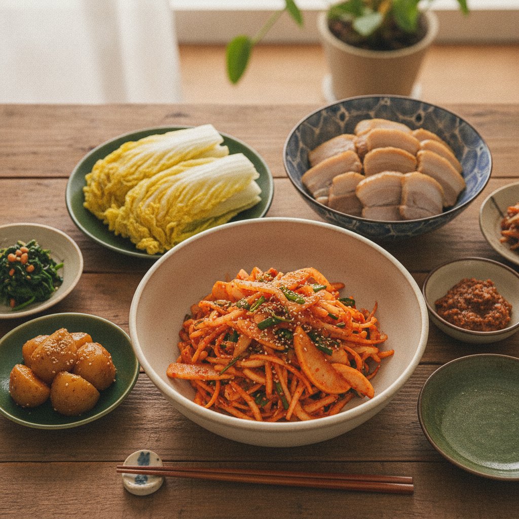 Sweet Crunchy Bossam Kimchi Recipe (Musaengchae)