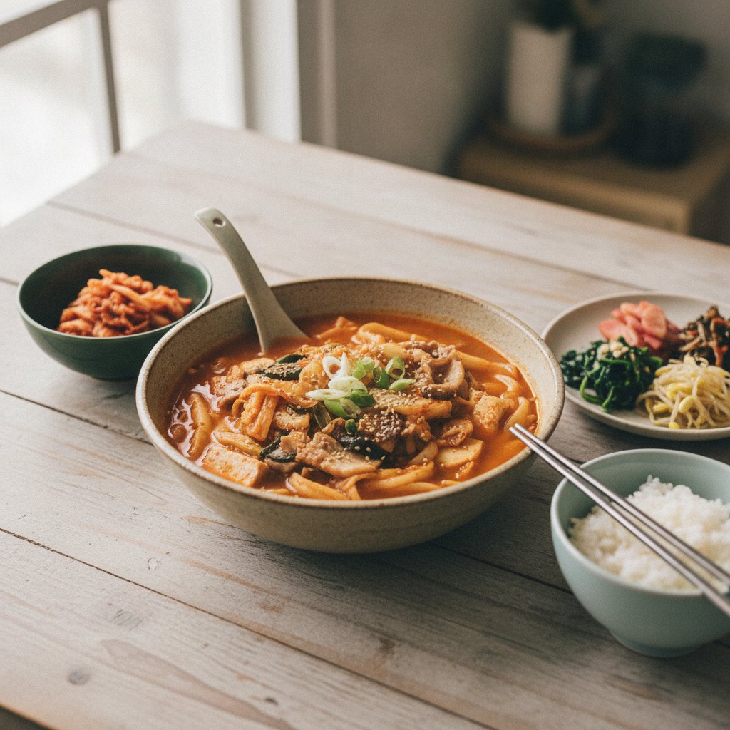 Spicy Kimchi Sujebi Recipe: Korean Hand-Torn Noodle Soup