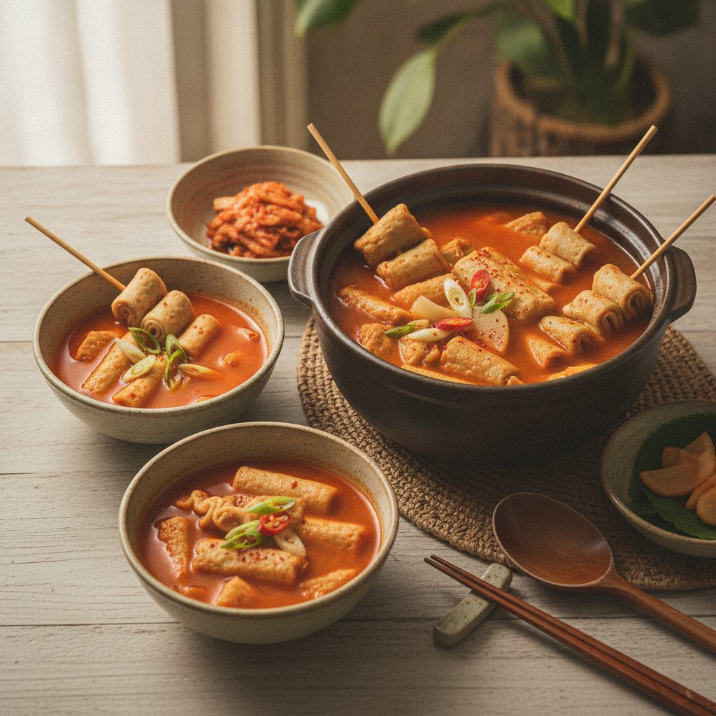 Spicy Korean Fish Cake Soup (Maeun Odeng Tang)